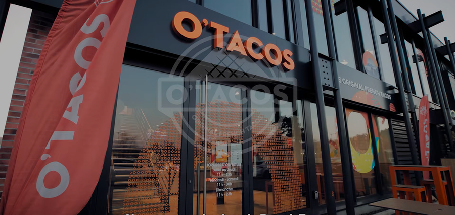 La façade d’un restaurant O’Tacos, illustration du concept de l’enseigne